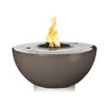 The Outdoor Plus 38 Round Sedona Fire, Water Bowl, GFRC Concrete, Chestnut, Liquid Propane OPT-38FW360E12V-CST-LP